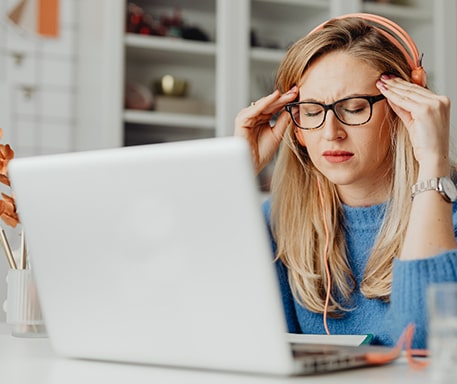 Femme stressée